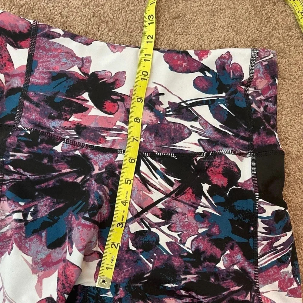 TKO Floral Yoga Exercise Legging Crop Pants - Picture 7 of 12